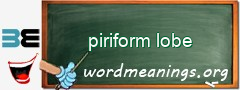 WordMeaning blackboard for piriform lobe